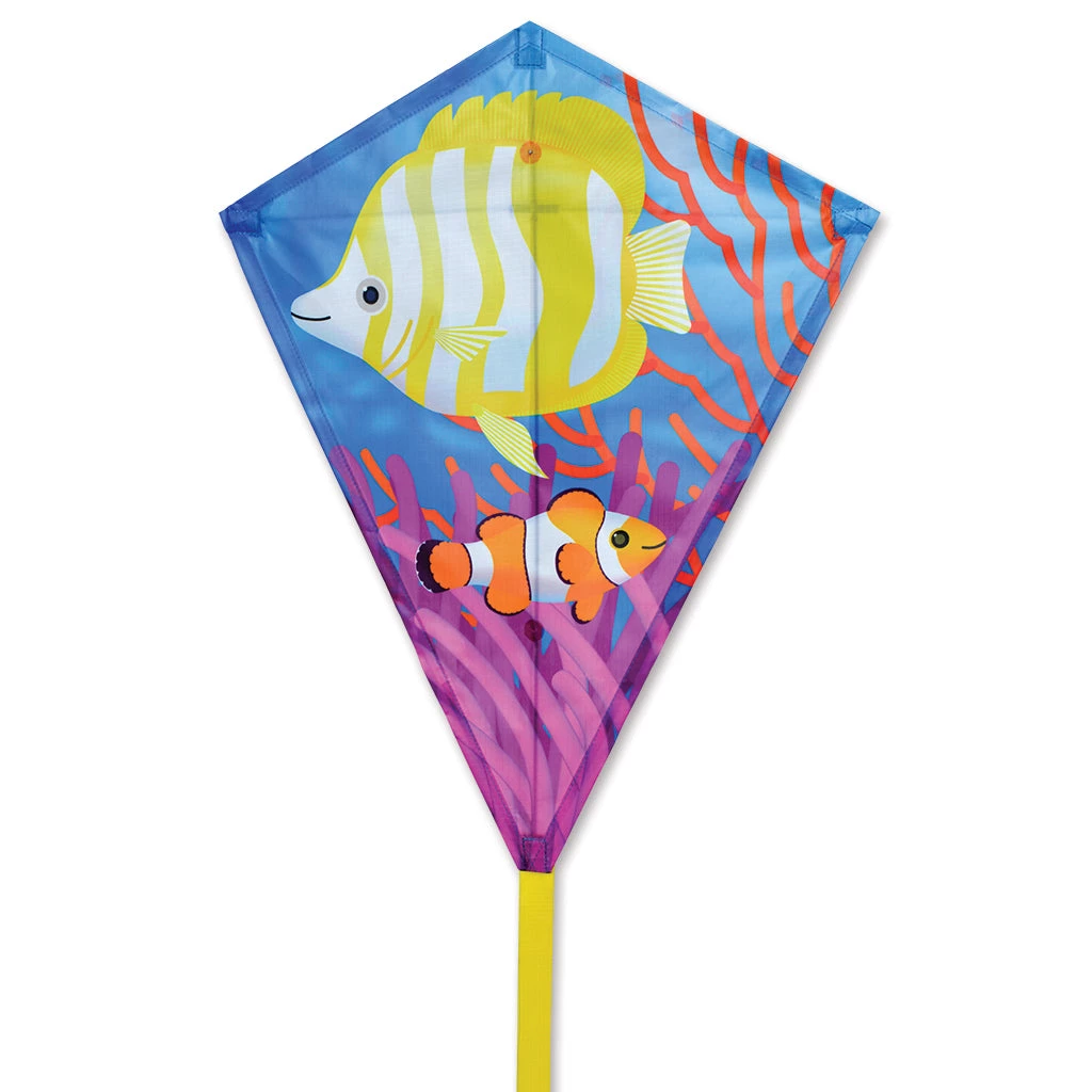 Kites Premier Kites 25 In. Diamond Kite - Funny Fish 1 Kites Premier Kites 25 In. Diamond Kite - Funny Fish