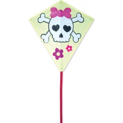 Kites 30 In. Diamond Kite - Girl Skull