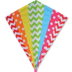 Kites 30 In. Diamond Kite - Hip Rainbow Premier Kites