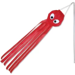 WindGarden Wind Wand - Red Octopus (Set Of 12 Pieces) Wind Wands