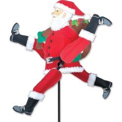 WindGarden WhirliGig Spinner - Running Santa