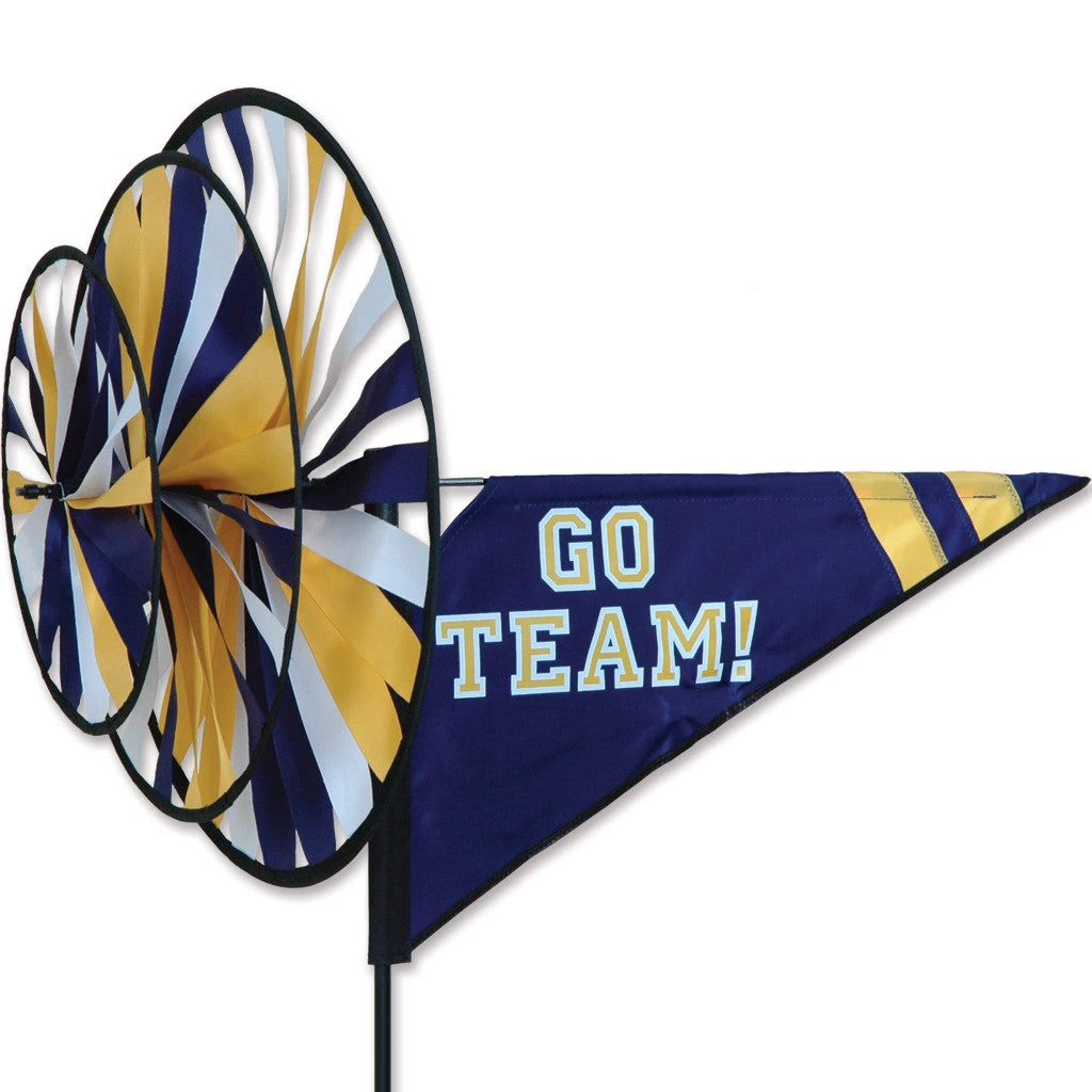 WindGarden WindGarden Triple Spinner - Blue/Yellow 1 WindGarden WindGarden Triple Spinner - Blue/Yellow