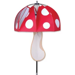 WindGarden Mushroom Spinner - Red Polka Dot WindGarden