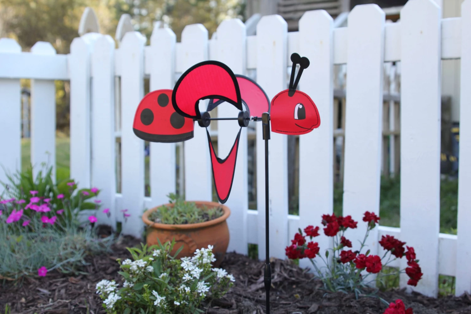 WindGarden WindGarden Petite Spinner - Ladybug 2 WindGarden WindGarden Petite Spinner - Ladybug