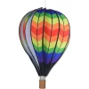 WindGarden 22 In. Hot Air Balloon - Double Chevron Rainbow WindGarden