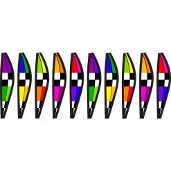 WindGarden WindGarden 12 In. Hot Air Balloon - Checkered Rainbow