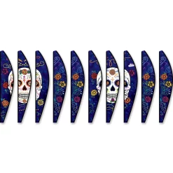 WindGarden WindGarden 22 In. Hot Air Balloon - Day Of The Dead Blue