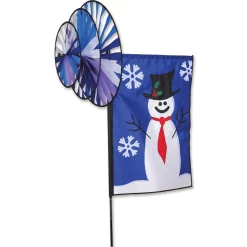 WindGarden Triple Spin Banner - Snowman