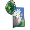 WindGarden Triple Spin Banner - Summer Daisies
