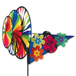 WindGarden WindGarden Triple Spinner - Pink Ladybug