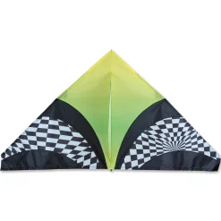 Kites 56 In. Delta Kite - Green Op Art Premier Kites