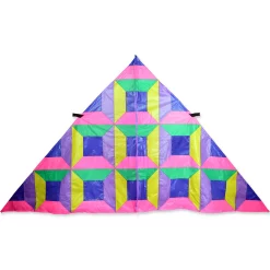 Kites Premier Kites 11 Ft. Delta Kite - Neon Patchwork