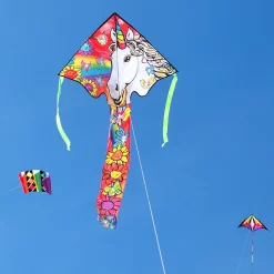 Kites Premier Kites Large Easy Flyer Kite - Unicorn Flowers
