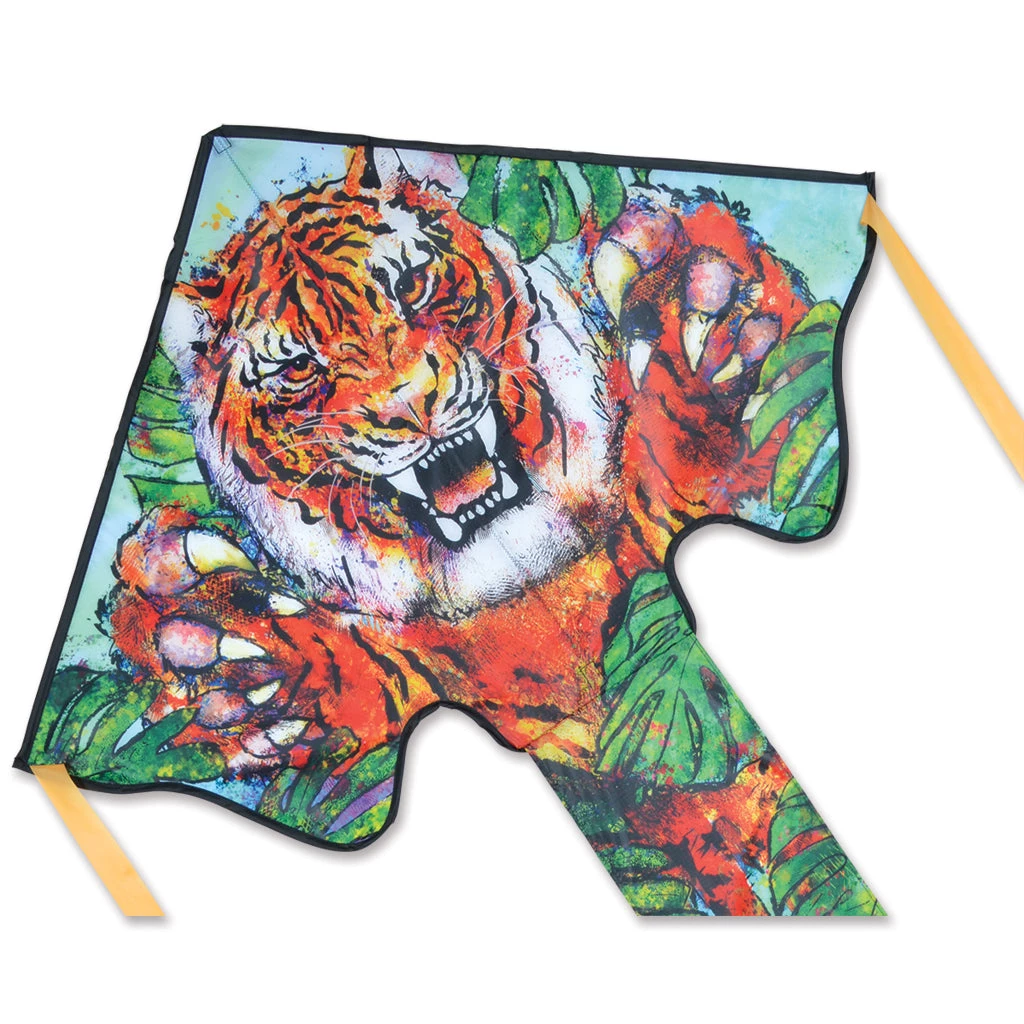 Kites Large Easy Flyer Kite - Tiger Premier Kites 1 Kites Large Easy Flyer Kite - Tiger Premier Kites