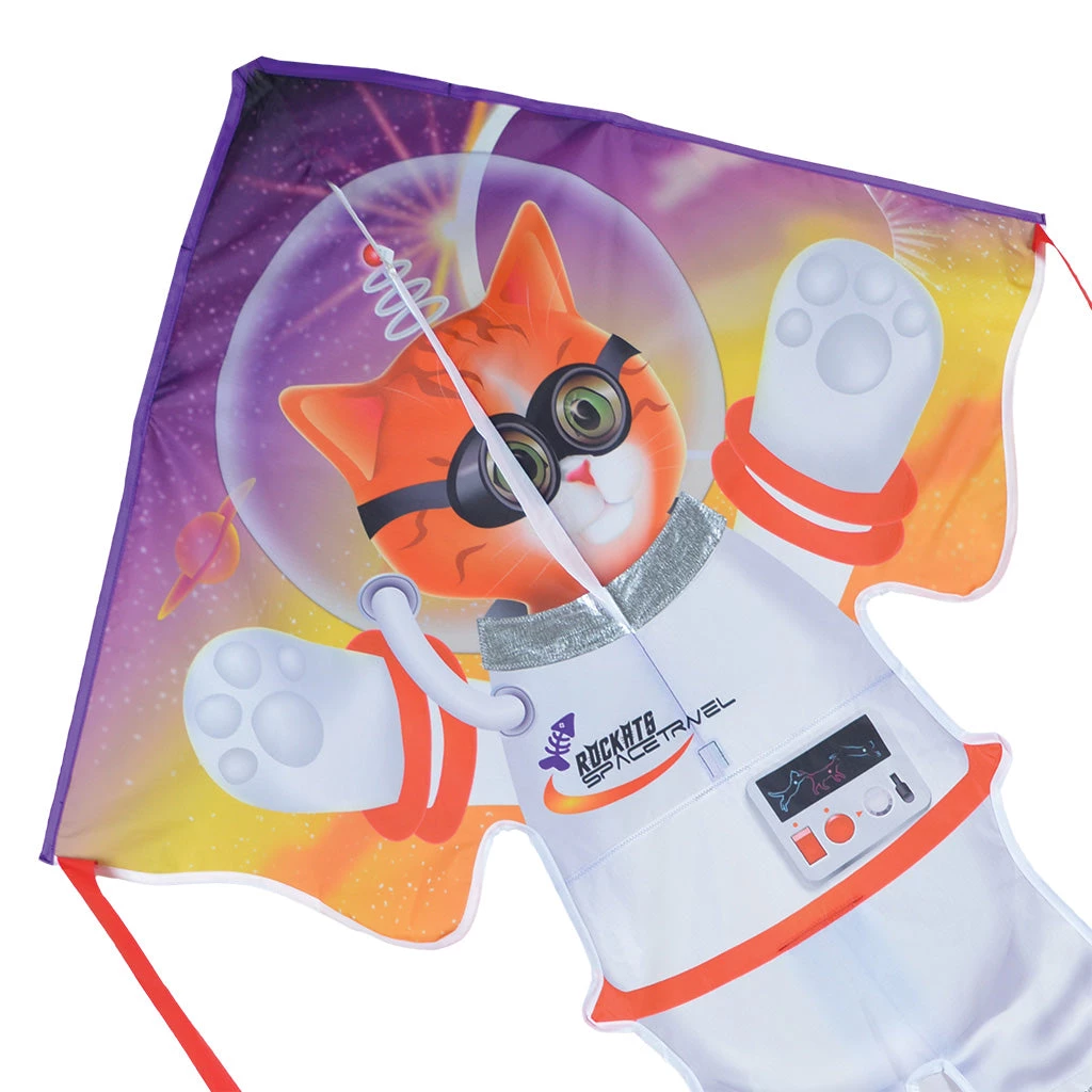 Kites Large Easy Flyer Kite - Catstronaut 1 Kites Large Easy Flyer Kite - Catstronaut