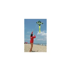 Kites Large Easy Flyer Kite - Green Op-Art 5 Kites Large Easy Flyer Kite - Green Op-Art