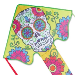 Kites Large Easy Flyer Kite - Sugar Skull Day Of The Dead Premier Kites