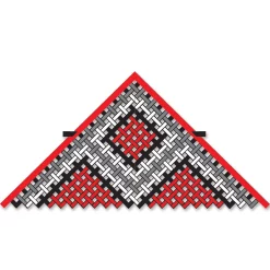 Collections Kites 11 Foot Deltas 11 Ft. Mesh Delta Kite - Red/Black/White
