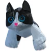 Collections Kites 4 Ft. Black & White Kitten Line Device For Kites