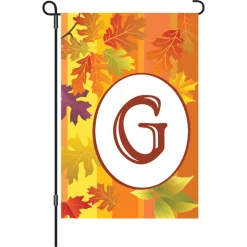 Accent Home & Garden 12 In. Fall Monogram Flag - G