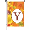 Accent Home & Garden 12 In. Fall Monogram Flag - Y