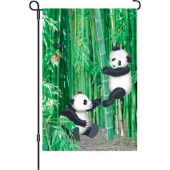 Accent Home & Garden 12 In. Flag - Playful Pandas Accent