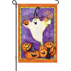 Accent Home & Garden 12 In. Halloween Garden Flag - Ghostly Gifts Accent