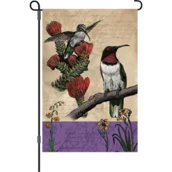 Accent Home & Garden 12 In. Flag - All About Hummingbirds Accent