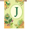 Accent Home & Garden 28 In. Spring Monogram Flag - J