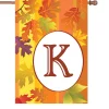 Accent Home & Garden Accent 28 In. Fall Monogram Flag - K