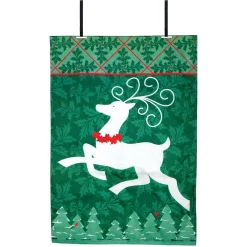 Accent Home & Garden 28 In. Flag - Joy Reindeer (Fiber Optics)