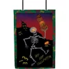 Accent Home & Garden 28 In. Halloween House Flag - Hip Hop Halloween (Voice Controlled) Accent