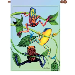 Accent Home & Garden 28 In. Flag - Hanging Tree Frog