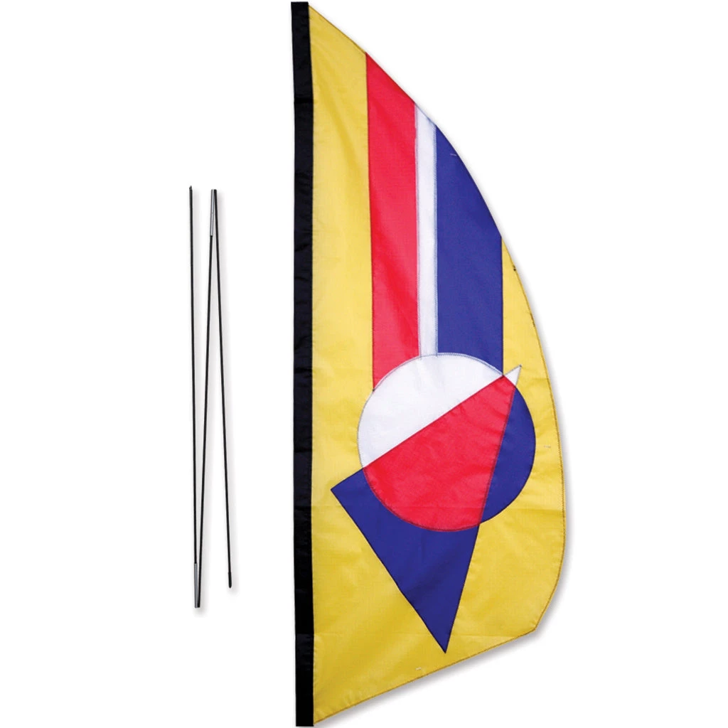 Premier Kites 3.5 Ft. Recumbent Bike Feather Banner - Classic Prizm Recumbent Bike Flags 1 Premier Kites 3.5 Ft. Recumbent Bike Feather Banner - Classic Prizm Recumbent Bike Flags
