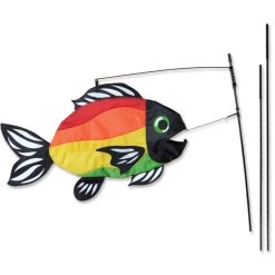 Premier Kites Recumbent Bike Flags Swimming Fish Recumbent Bike Flag - Bright Rainbow