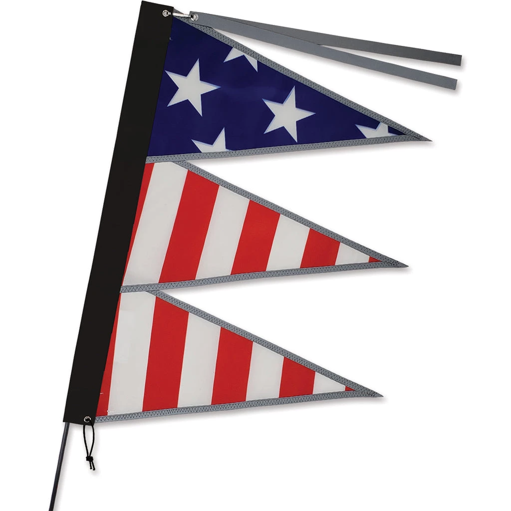 Premier Kites Recumbent Bike Flags Tri-Stack Bike Flag - Patriotic 1 Premier Kites Recumbent Bike Flags Tri-Stack Bike Flag - Patriotic