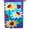 Accent Home & Garden Accent Prestige Flag - Doodle Ladybugs