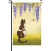 Accent Home & Garden 12 In. Flag - Wisteria Cat