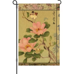 Accent Home & Garden Accent 12 In. Flag - Peony And Bird