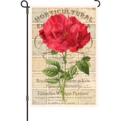 Accent Home & Garden Accent 12 In. Flag - Love Letter Rose