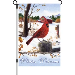 Accent Home & Garden 12 In. Flag - Cardinal Morning