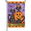 Accent Home & Garden Accent 12 In. Halloween Garden Flag - Three Black Cats
