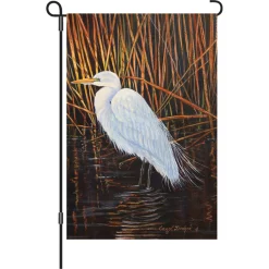 Accent Home & Garden 12 In. Flag - Egret Accent