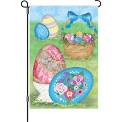 Accent Home & Garden 12 In. Flag - Elegant Easter Eggs Accent