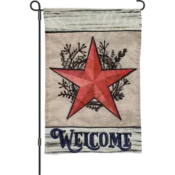 Accent Home & Garden 12 In. Flag - Welcome Star Accent