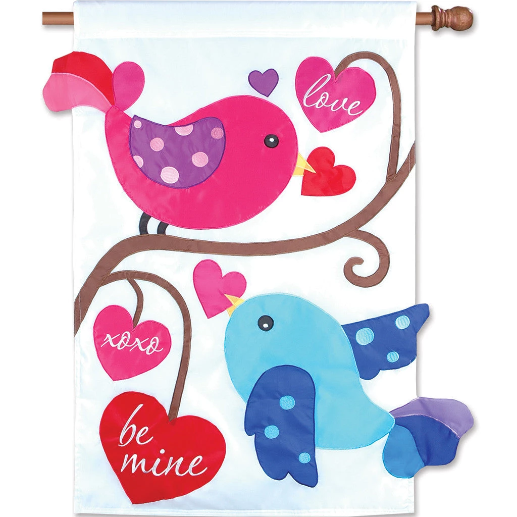Accent Home & Garden Accent 28 In. Flag - Love Birds 1 Accent Home & Garden Accent 28 In. Flag - Love Birds