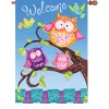 Accent Home & Garden 28 In. Flag - Welcome Owls