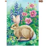 Accent Home & Garden 28 In. Flag - Garden Rabbit Accent