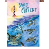 Accent Home & Garden Accent 28 In. Flag - Swim With The Current