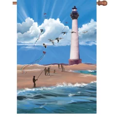 Accent Home & Garden Accent 28 In. Flag - Lighthouse Breezy Day